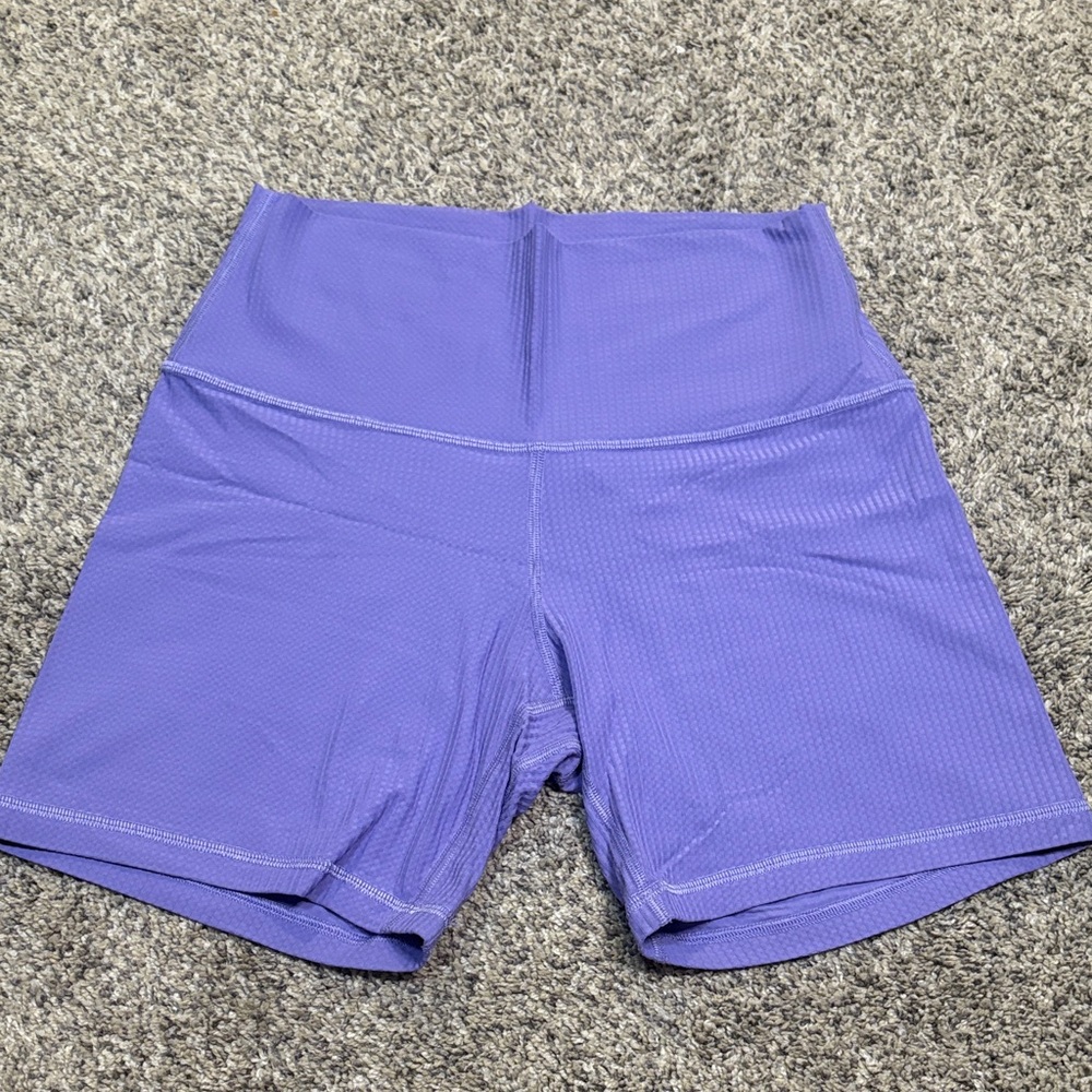Lululemon Align textured Purple High-Waisted Shorts